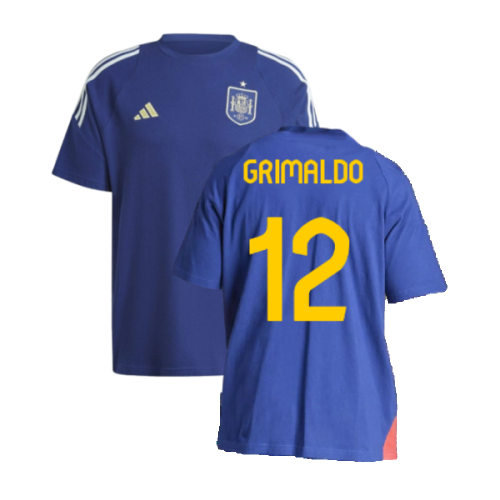 2024-2025 Spain Training Tee (Blue) (Grimaldo 12)