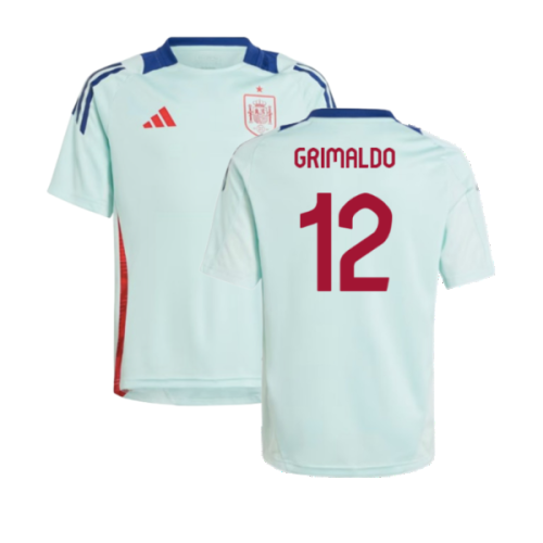 2024-2025 Spain Training Jersey (Turquoise) - Kids (Grimaldo 12)