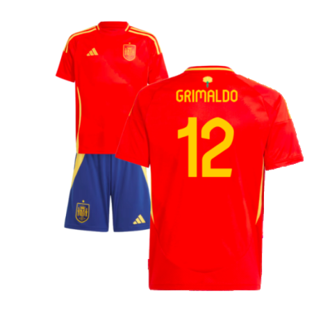 2024-2025 Spain Home Youth Kit (Grimaldo 12)