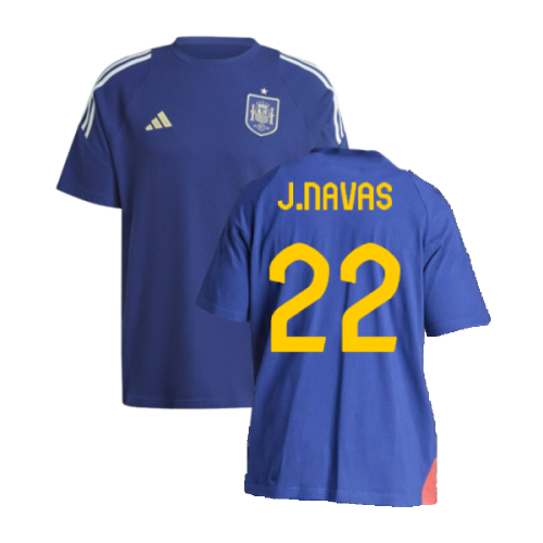 2024-2025 Spain Training Tee (Blue) (J.Navas 22)