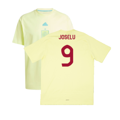 2024-2025 Spain Travel Tee (Yellow) (Joselu 9)