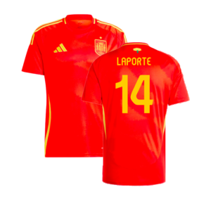 2024-2025 Spain Home Shirt (Laporte 14) 2024-2025 Spain Home Shirt (Laporte 14)