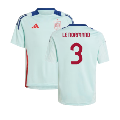 2024-2025 Spain Training Jersey (Turquoise) - Kids (Le Normand 3)