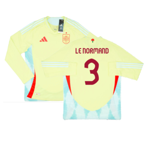 2024-2025 Spain Authentic Long Sleeve Away Shirt (Le Normand 3)