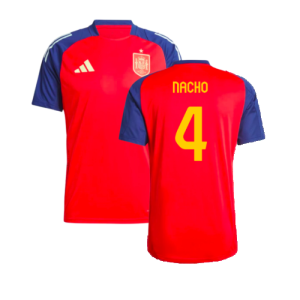2024-2025 Spain Training Jersey (Red) (Nacho 4)