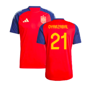 2024-2025 Spain Training Jersey (Red) (Oyarzabal 21) 2024-2025 Spain Training Jersey (Red) (Oyarzabal 21)