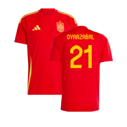 2024-2025 Spain Home Fan Jersey (Oyarzabal 21)