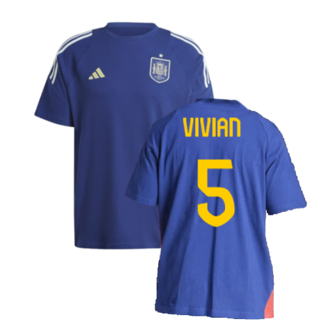 2024-2025 Spain Training Tee (Blue) (Vivian 5)