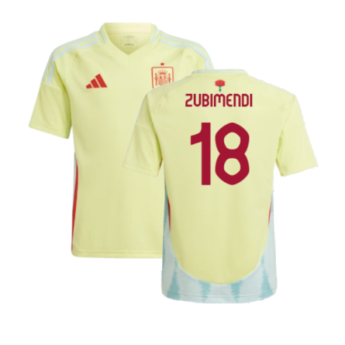 2024-2025 Spain Away Shirt (Kids) (Zubimendi 18)