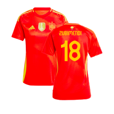 2024-2025 Spain Home Shirt (Ladies) (Zubimendi 18)