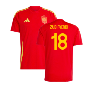 2024-2025 Spain Home Fan Jersey (Zubimendi 18)