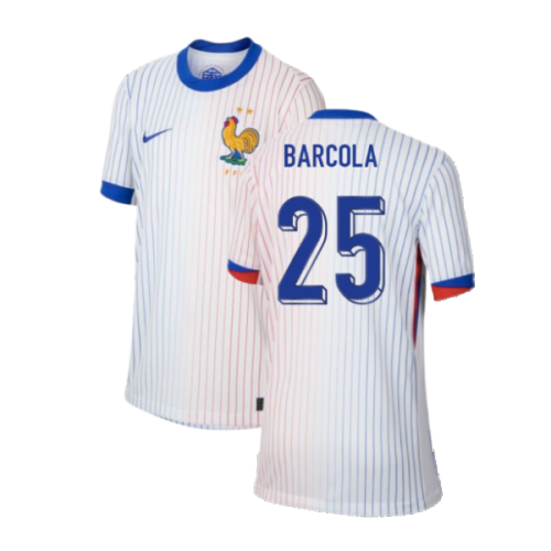 2024-2025 France Away Shirt (Kids) (Barcola 25)