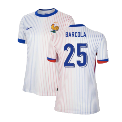 2024-2025 France Away Shirt (Womens) (Barcola 25)