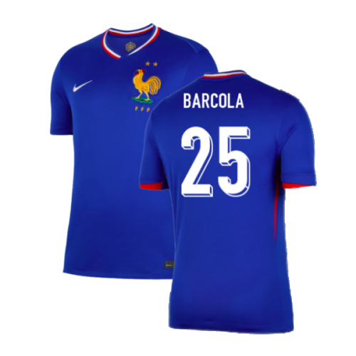 2024-2025 France Home Shirt (Barcola 25)