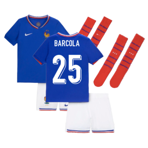 2024-2025 France Home Little Boys Mini Kit (Barcola 25)