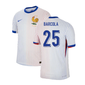 2024-2025 France Away Dri-ADV Match Shirt (Barcola 25) 2024-2025 France Away Dri-ADV Match Shirt (Barcola 25)