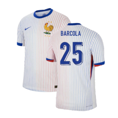 2024-2025 France Away Dri-ADV Match Shirt (Barcola 25)