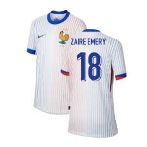 2024-2025 France Away Shirt (Kids) (Zaire Emery 18)