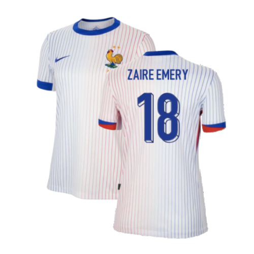 2024-2025 France Away Shirt (Womens) (Zaire Emery 18)