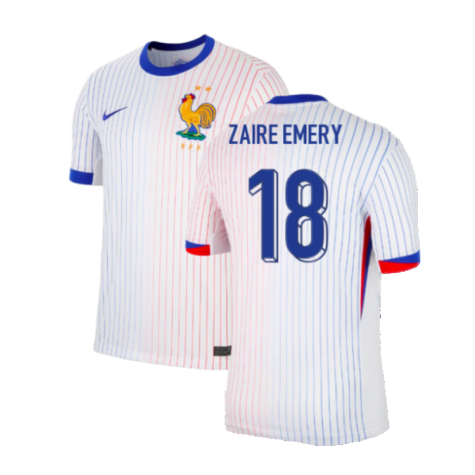 2024-2025 France Away Shirt (Zaire Emery 18)