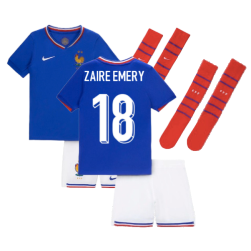 2024-2025 France Home Little Boys Mini Kit (Zaire Emery 18)