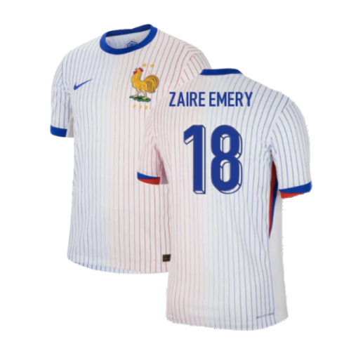 2024-2025 France Away Dri-ADV Match Shirt (Zaire Emery 18)