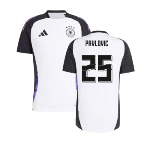 2024-2025 Germany Training Jersey (White) (Pavlovic 25)