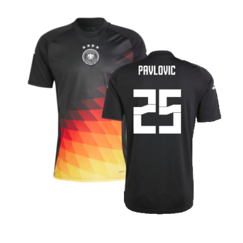 2024-2025 Germany Pre-Match Shirt (Black) (Pavlovic 25)