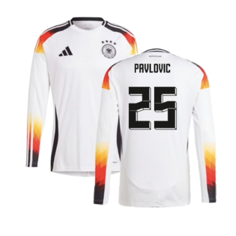 2024-2025 Germany Long Sleeve Home Shirt (Pavlovic 25)