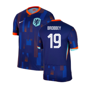 2024-2025 Netherlands Away Shirt (Brobbey 19)