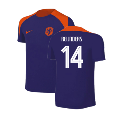 2024-2025 Netherlands Strike Training Shirt (Blue) - Kids (Reijnders 14)