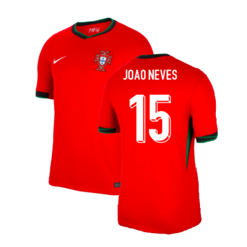 2024-2025 Portugal Home Shirt (Joao Neves 15)