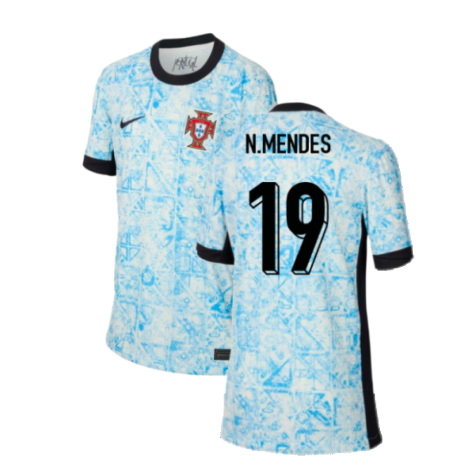 2024-2025 Portugal Away Shirt (Kids) (N.Mendes 19)