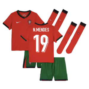 2024-2025 Portugal Home Mini Kit (N.Mendes 19)