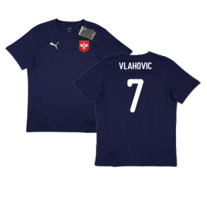 2024-2025 Serbia Training Jersey (Navy) (Vlahovic 7)