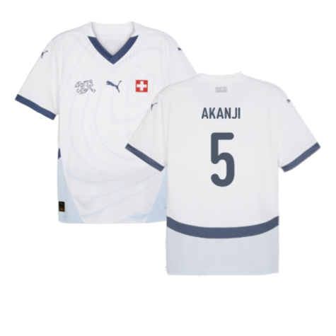 2024-2025 Switzerland Away Shirt (Akanji 5)