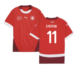 2024-2025 Switzerland Home Shirt (Kids) (Steffen 11)