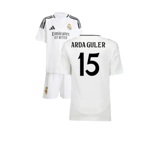 2024-2025 Real Madrid Home Mini Kit (Arda Guler 15)