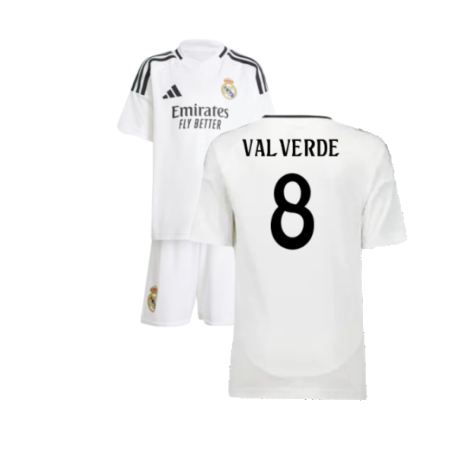 2024-2025 Real Madrid Home Mini Kit (Valverde 8)