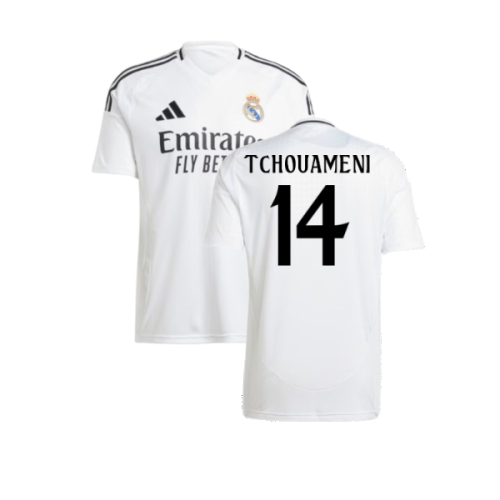 2024-2025 Real Madrid Home Shirt (Tchouameni 14)