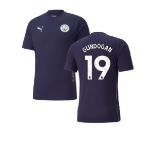 2024-2025 Man City Casuals Tee (Navy) (Gundogan 19)