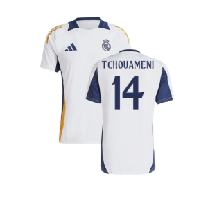 2024-2025 Real Madrid Training Shirt (White) (Tchouameni 14)