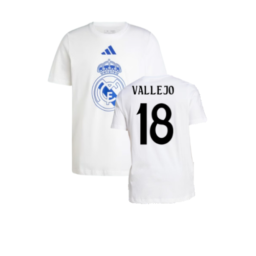 2024-2025 Real Madrid DNA Graphic Tee (White) (Vallejo 18)