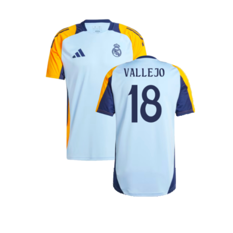 2024-2025 Real Madrid Training Shirt (Glow Blue) (Vallejo 18)