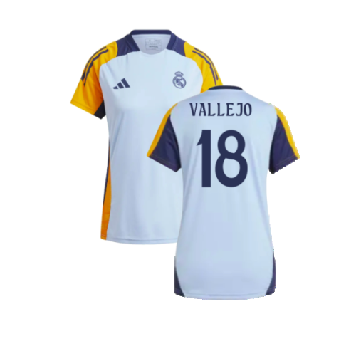 2024-2025 Real Madrid Training Shirt (Glow Blue) - Womens (Vallejo 18)