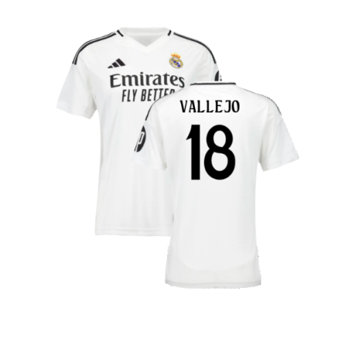 2024-2025 Real Madrid Home Shirt (Womens) (Vallejo 18)