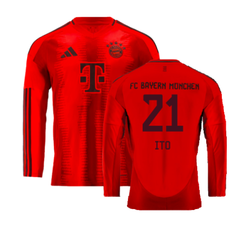 2024-2025 Bayern Munich Long Sleeve Home Shirt (Ito 21)