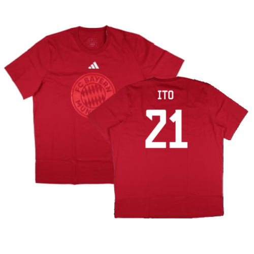 2024-2025 Bayern Munich DNA Graphic Tee (Red) (Ito 21)