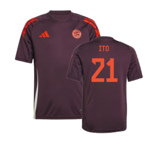 2024-2025 Bayern Munich Training Tee (Shadow Maroon) - Kids (Ito 21)