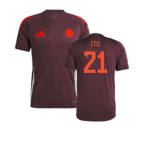 2024-2025 Bayern Munich Training Tee (Shadow Maroon) (Ito 21)